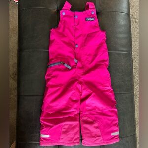 Patagonia Toddler Girls Sz 2T Pink Snow Pants (Bib Style)